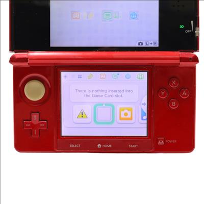 Nintendo 3DS XL SPR-001 3D Dual-Screen Handheld Game System - Red
