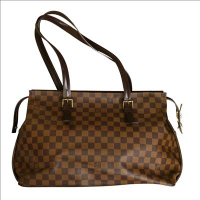 Louis Vuitton Chelsea Damier Ebene Canvas Large Ladies Shoulder