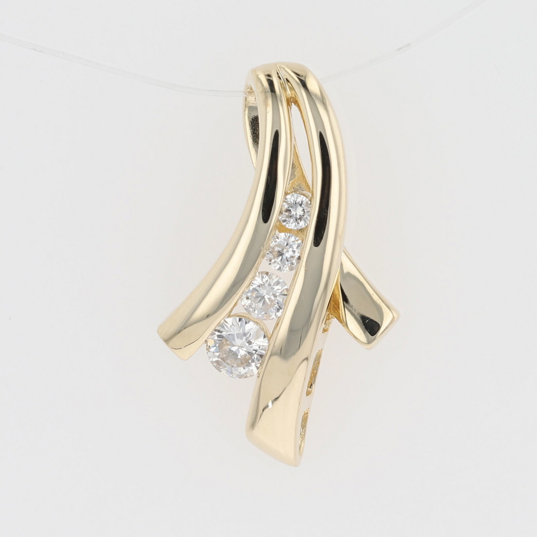 36ctw Round Cut Diamond Channel-Set Statement Pendant w/o 36ctw Round Cut Diamond Channel-Set Statement Pendant w/o