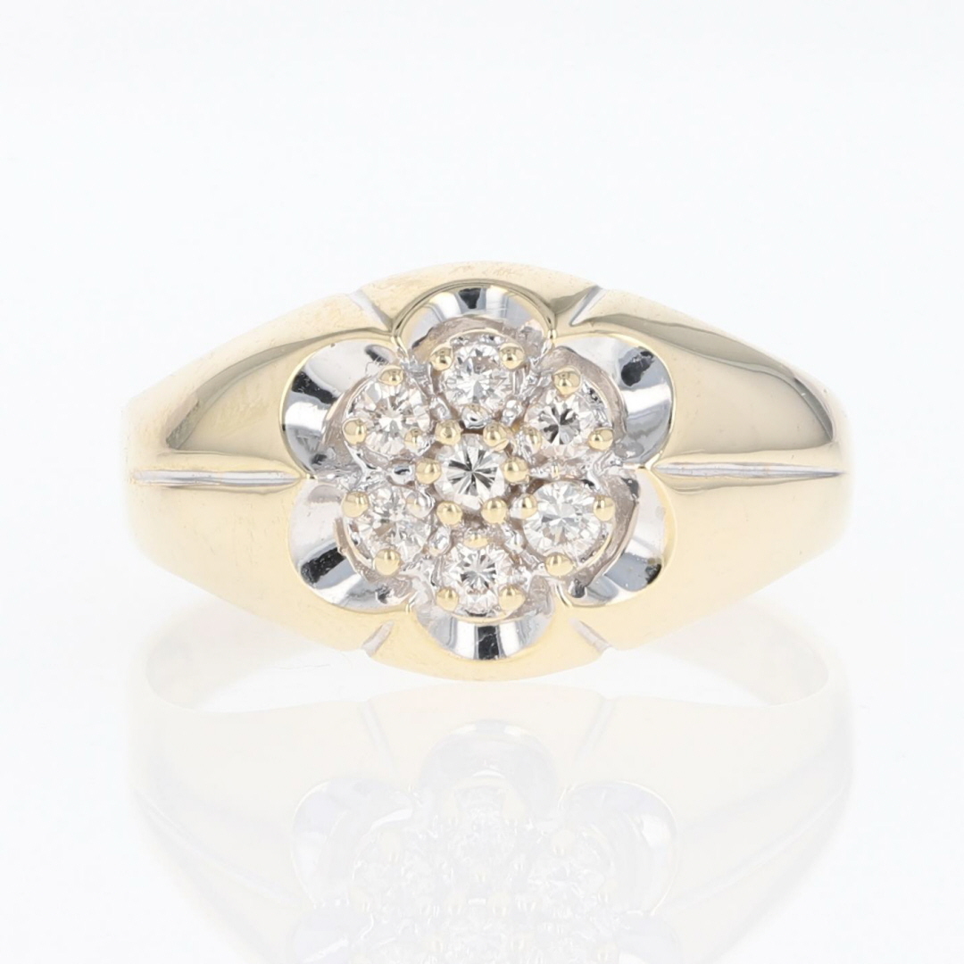 45ctw Round Cut Diamond Cluster Arthritic Statement Ring 14k