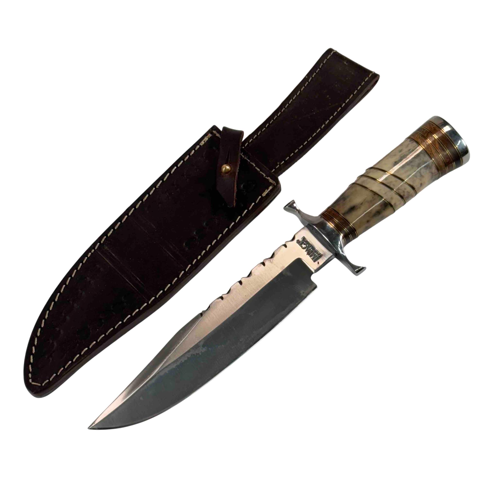 Impact Custom Knives 7-Inch Full Tang Plain Edge Fixed Blade Hunting Knife