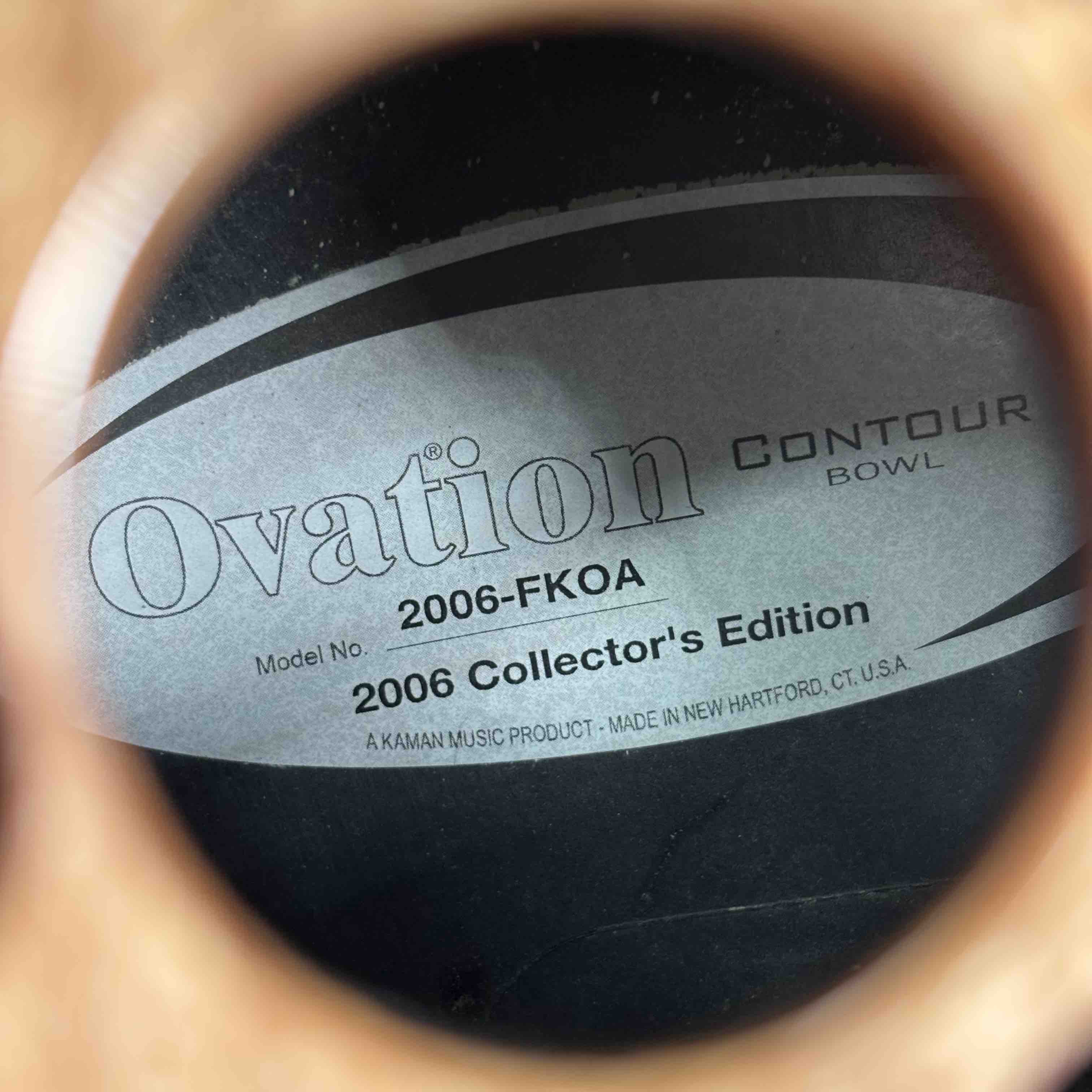 Ovation 2006-FKOA Collectors Edition Contour Bowl RH Acoustic