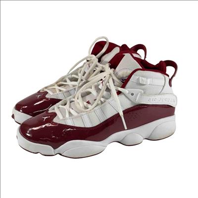 red and white jordans size 6