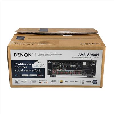 Denon AVR-S950H 7.2-Channel Wi-Fi Bluetooth HDMI Home Theater Receiver