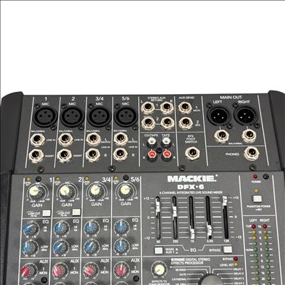 Mackie DFX6 6 Channel Integrated Live Sound Mixer