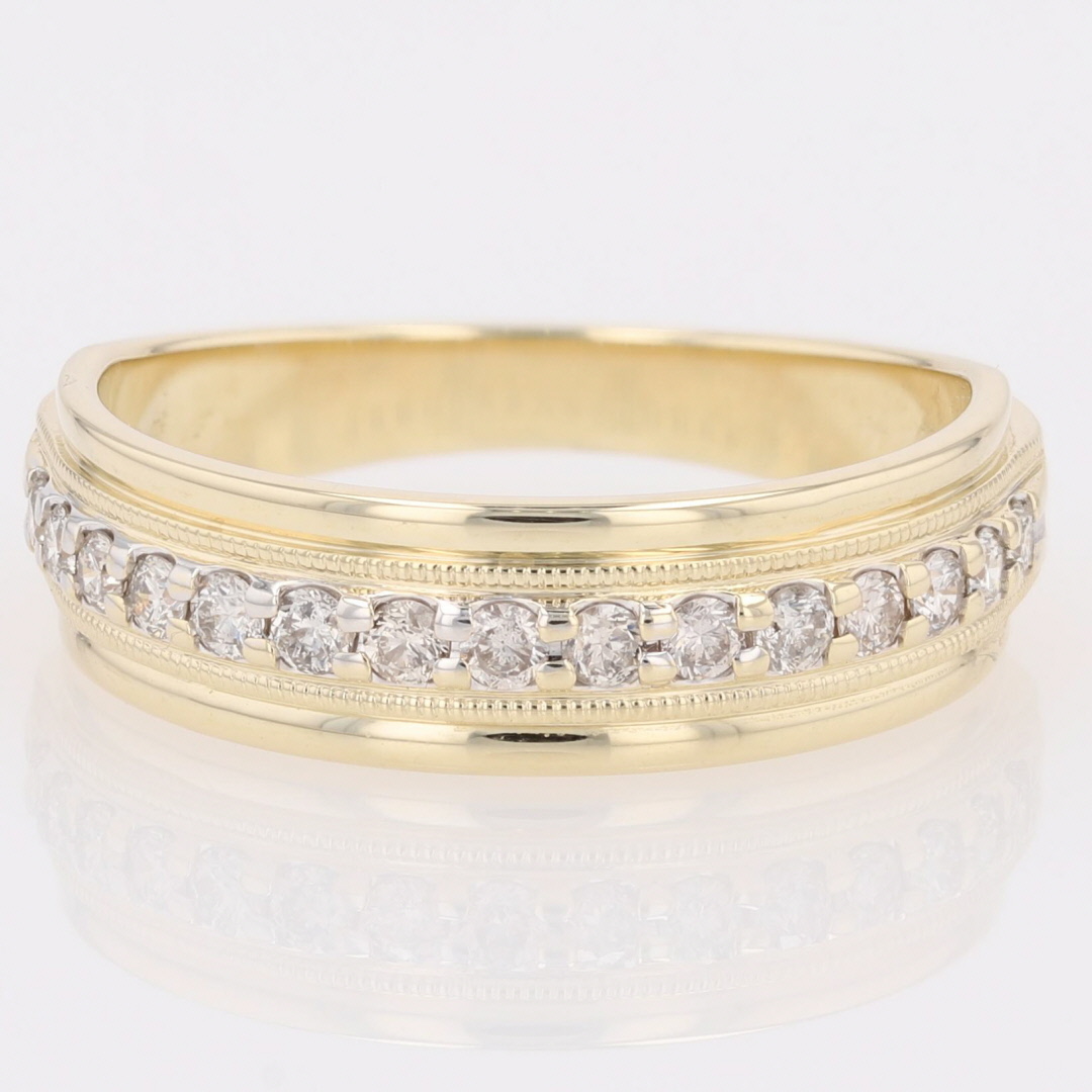 .45ctw Round Cut Diamond Prong Set Wedding Band Ring 10k Yellow Gold ...