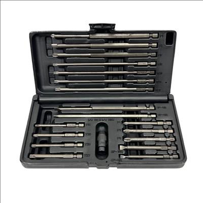 JEU D'EMBOUTS TORX étoile courts et longs pour cliquet 3/8 chrome