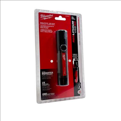 milwaukee flashlight 800 lumens 2160-21 USB Rechargable 800-Lumen Compact  Tool Nut The USB Rechargeable 800L Flashlight is powered by the RedLithium USB 3.0AH Battery Milwaukee Tool 2162-21 Milwaukee REDLITHIUM
