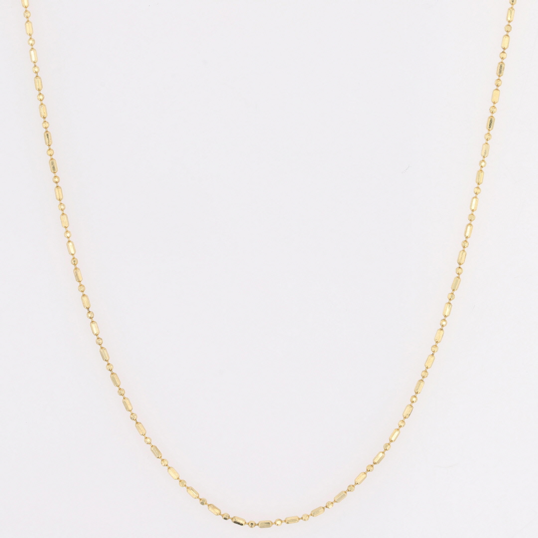 Extendable Bead Chain in 14k Yellow Gold (1.00 mm) main image 1