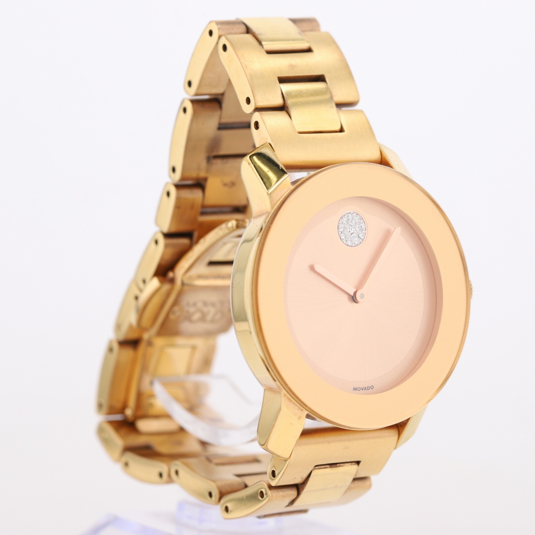 Movado Bold Rose Gold-Tone Dial Stainless Steel Crystal  display picture 1