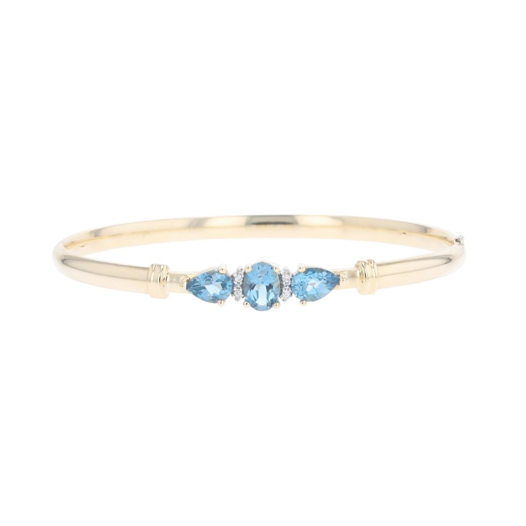 2.63ctw Blue Topaz with Diamond Accents 7