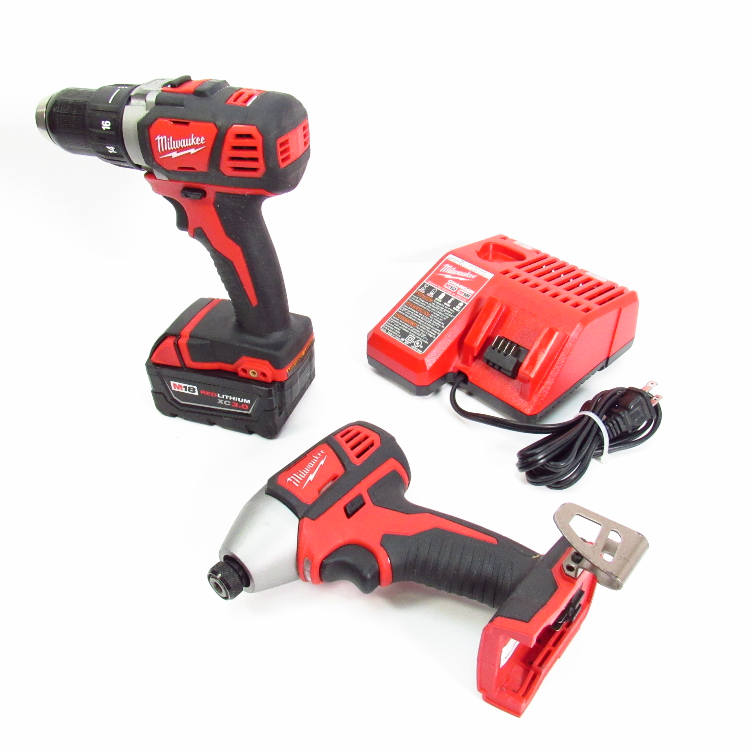 Milwaukee M18 18V 2Piece 260620 1/2'' Drill 265620 1/4'' Impact