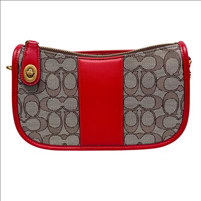 Coach Swinger CD678-B4UQ6 Signature Jacquard Handbag - 9.5
