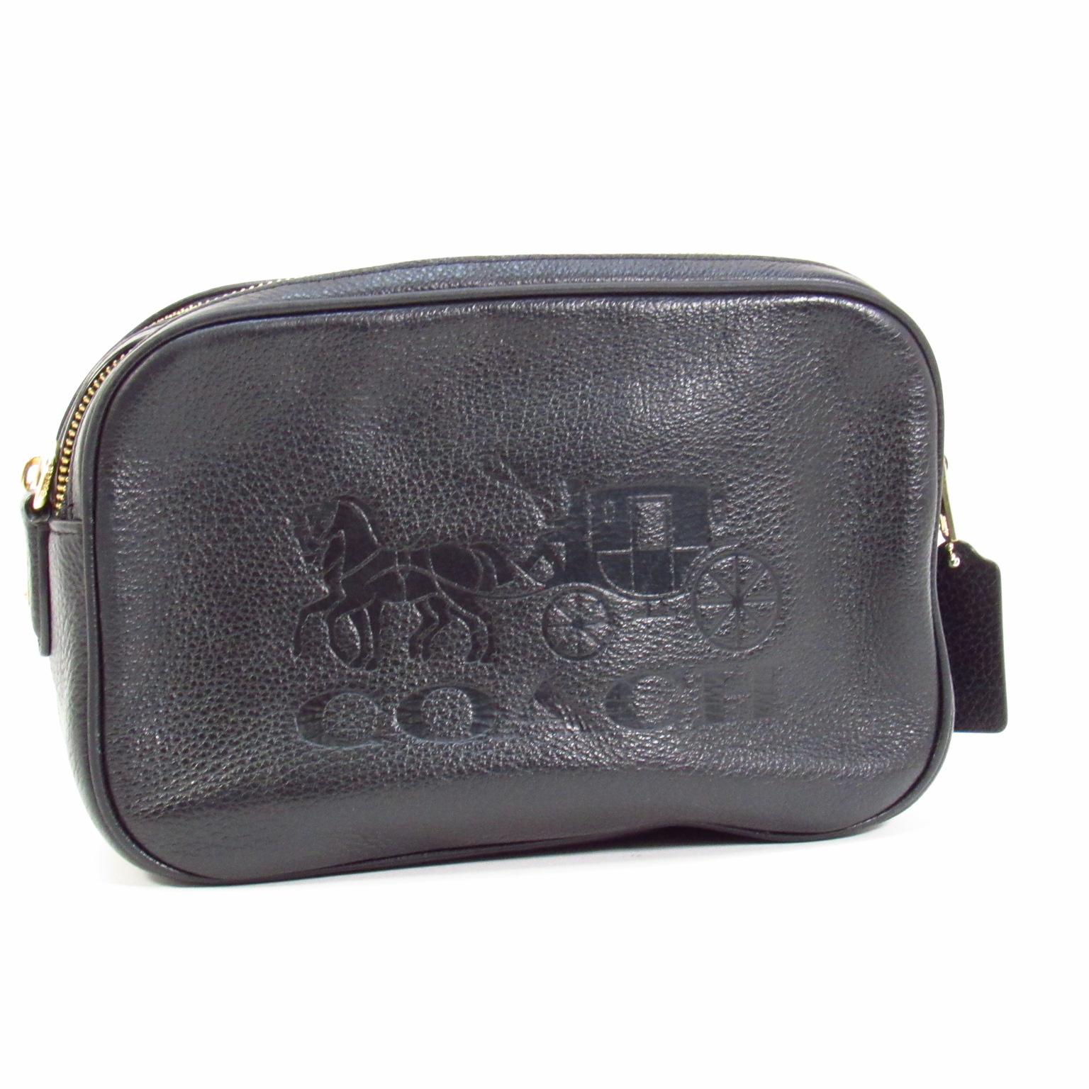 Coach F75818 Women's Leather Crossbody Bag Black