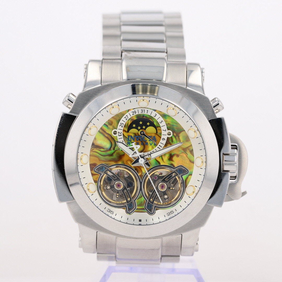 Invicta Reserve Man of War 48mm Abalone Dial Automatic Men's Wristwatch