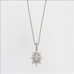 Vera wang snowflake on sale necklace