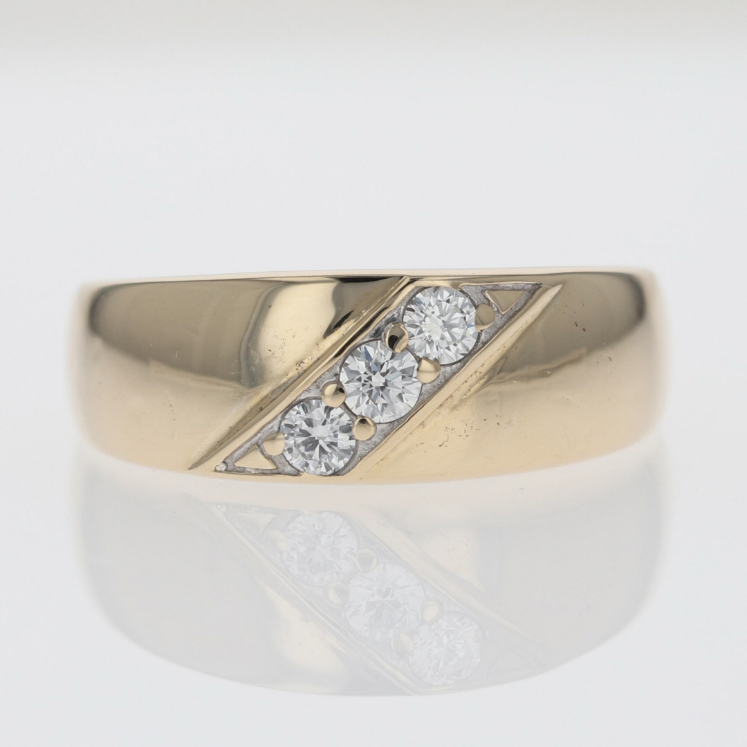 .32ctw Round Cut Diamond Prong Set Wedding Band Ring 14k Yellow Gold ...