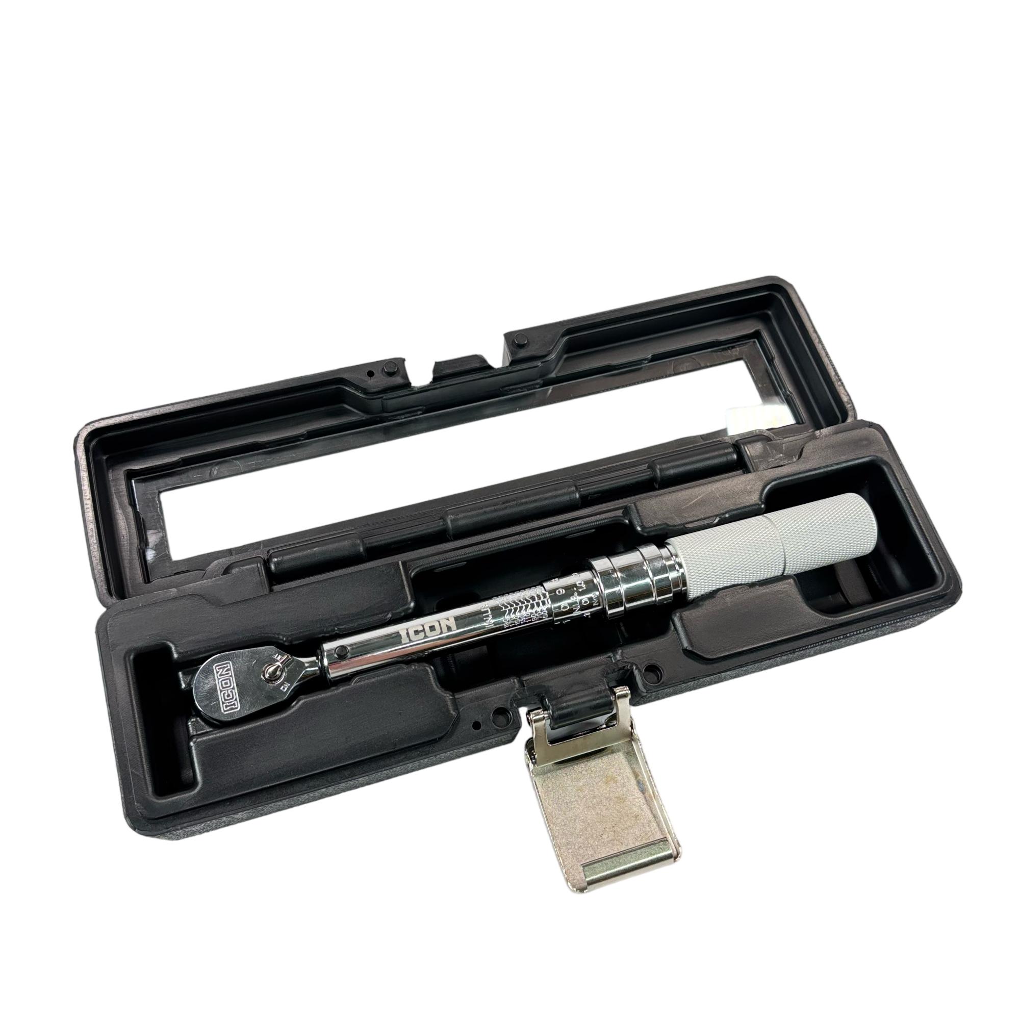 ICON 3/8-Inch Drive Click-Type Rugged Ratcheting 9-3/4" Torque Wrench