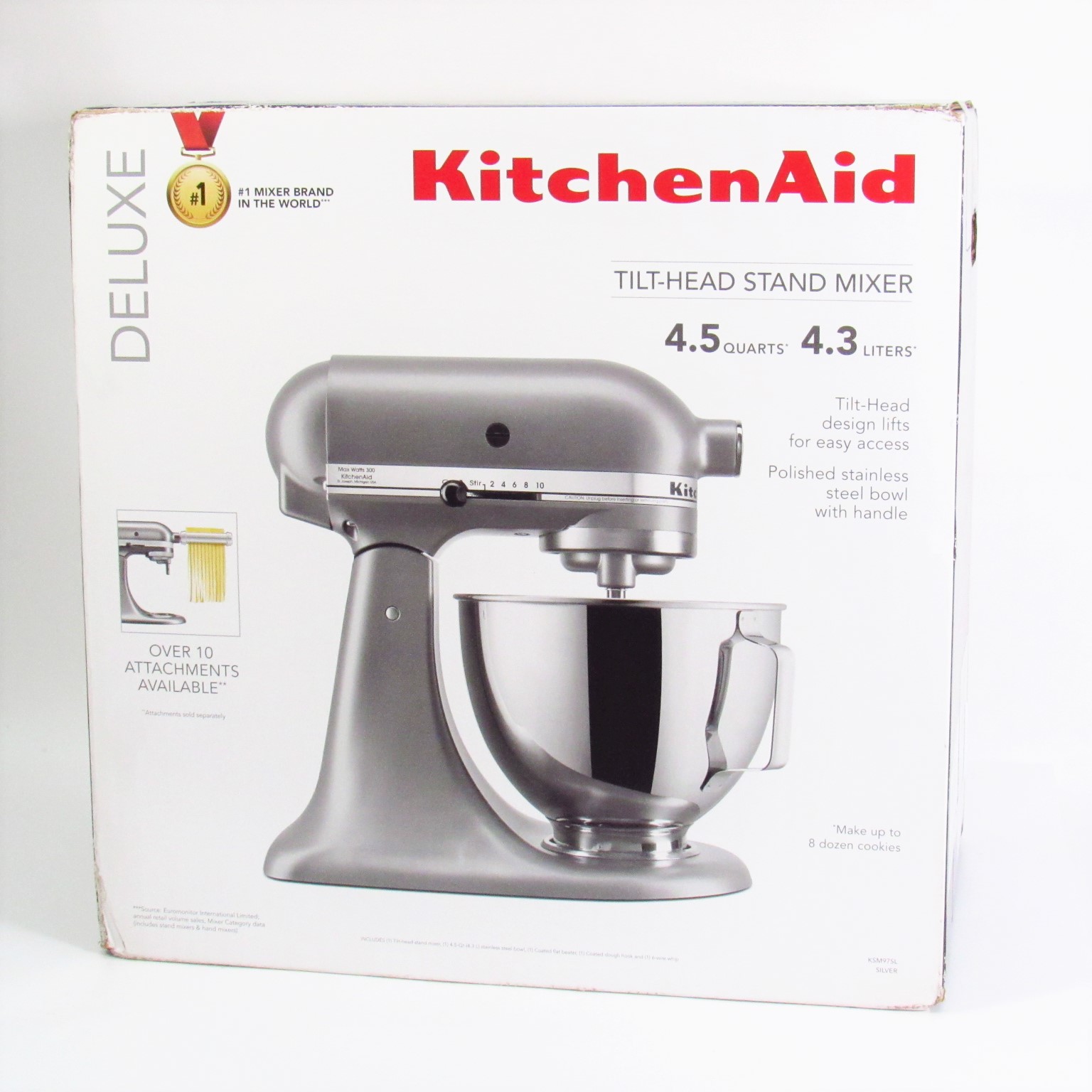 KitchenAid Deluxe KSM97SL 4.5Quart 4.3Liter TiltHead Stand Mixer