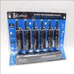 Cobra PX655-BCH6 6-Pack Pro Business 2W FRS Walkie Talkie Radios (In Box)