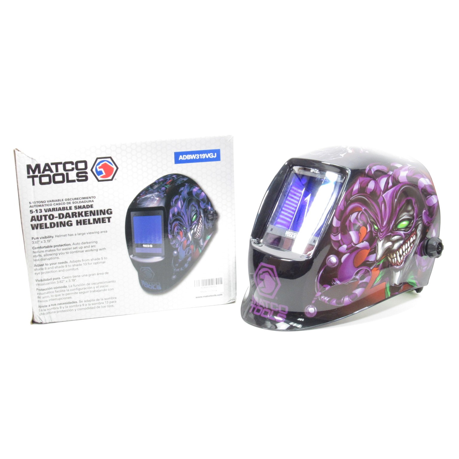 Matco ADBW319VGJ 513 Variable Shade AutoDarkening Evil Jester Welding