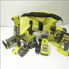 Ryobi PCL ONE+ 18V Cordless Variety Combo 5 Piece Tool Kit