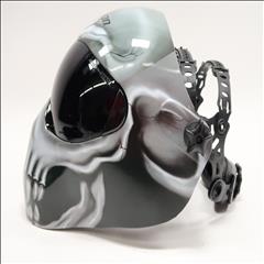 Masque De Protection Snap-on - Crâne Blanc, Visière Foncée Et Claire - EFPBONEHEDB