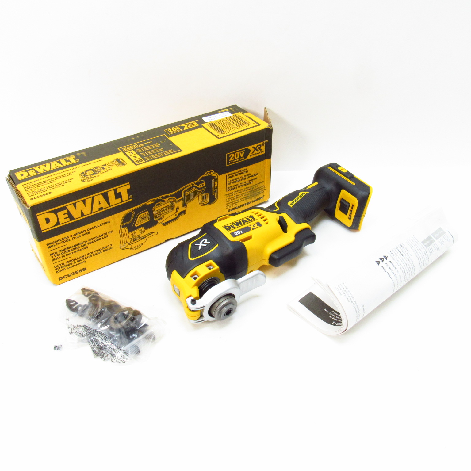 DeWalt Tools DCS356B 20V Brushless 3-Speed Oscillating Multi-Tool ...