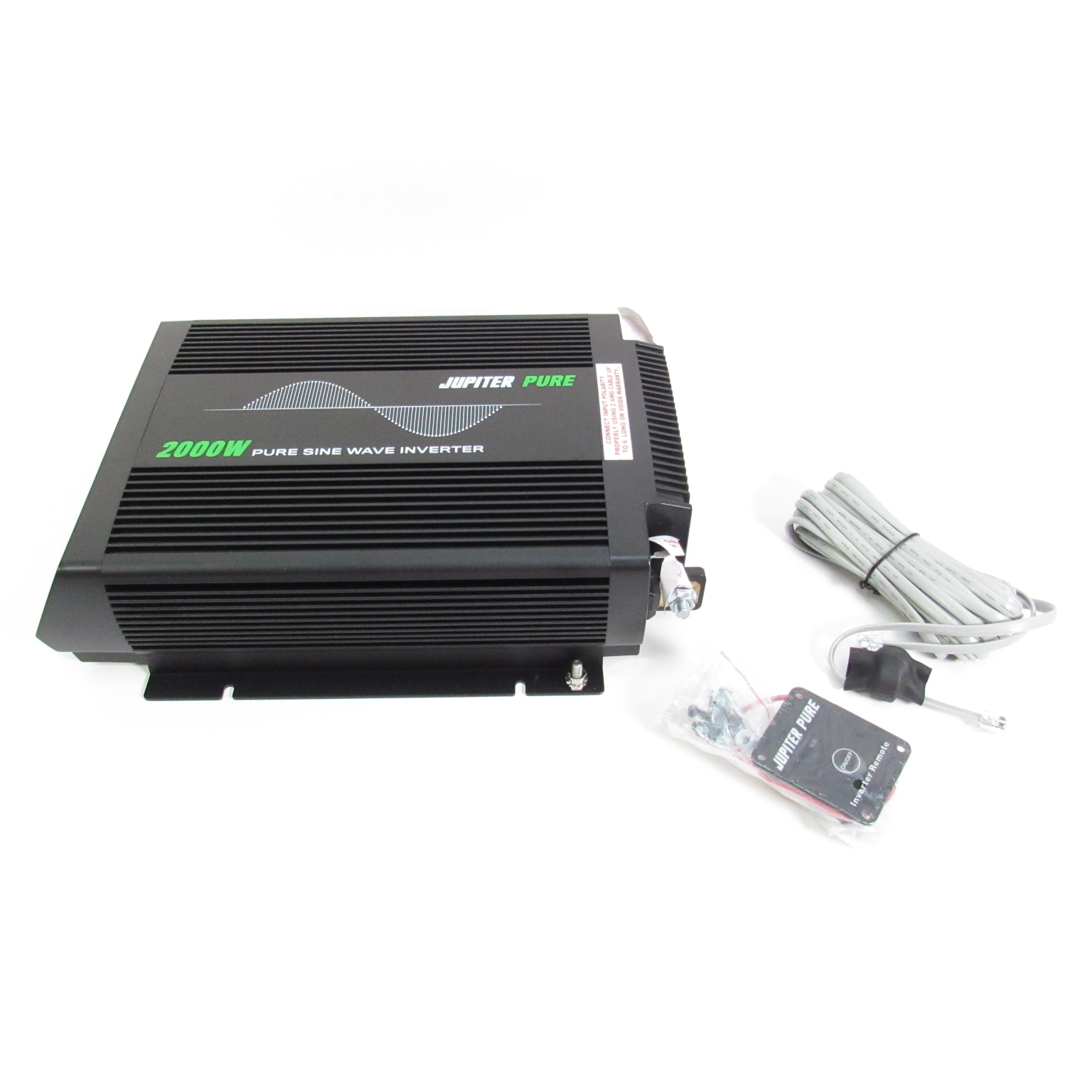 Jupiter 57272 2000W Continuous / 4000W Peak Pure Sine Wave Power Inverter