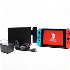 Nintendo Switch HAC-001 32GB + 128GB Video Game System - Blue/Red