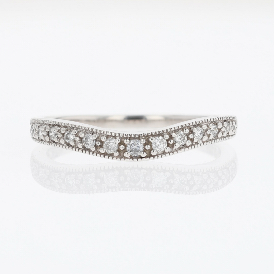 .16ctw Round Cut Diamond Prong Set Wedding Band Ring 14k White Gold Size 7