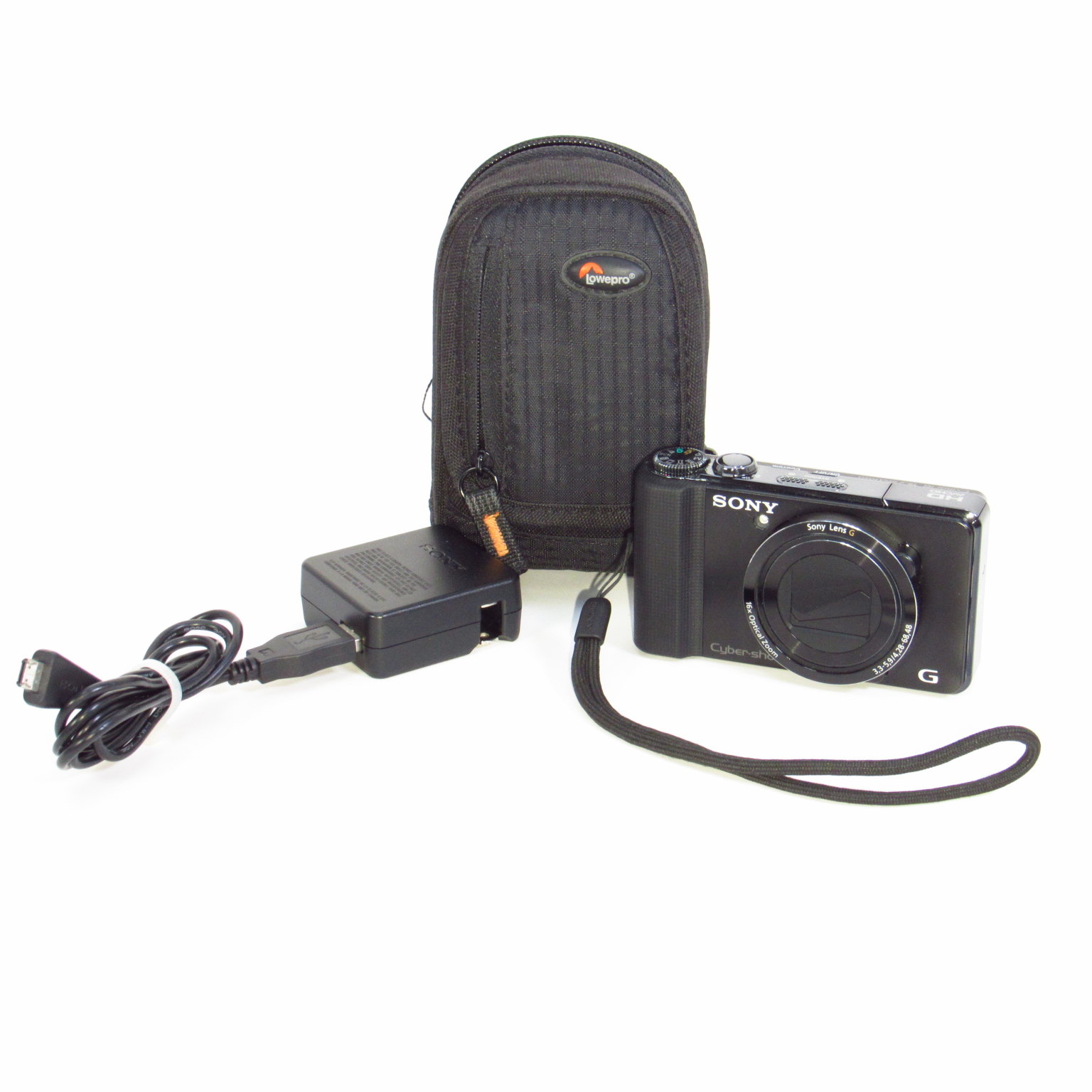 Sony Cyber-Shot DSC-HX9V 16.2MP 16x Optical Zoom Digital Camera - Black