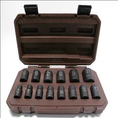 Matco SCPM146VA 14 Piece Impact Socket Set 1/2" Metric 6PT