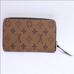 Louis Vuitton Clemence Wallet Monogram Brown/Berry in Coated