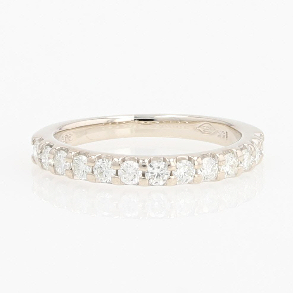 .47ctw Round Cut Diamond Prong-Set Wedding Band Ring 14k White Gold Size 5
