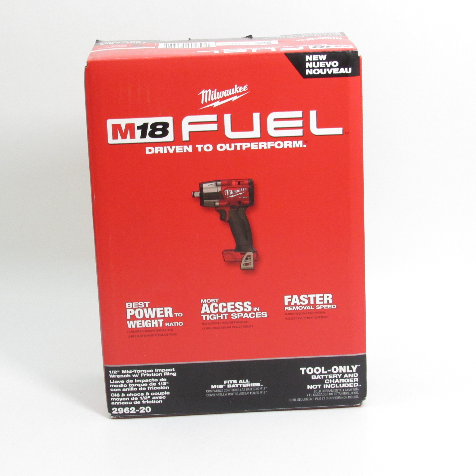 thumbnail image 2 of Milwaukee 2962-20 M18 FUEL 1/2" Mid-Torque Impact Wrench (Bare Tool) 2 of 5