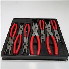Snap-on Tools SRPCR107 7pc Snap Ring Pliers Set - Red 0758