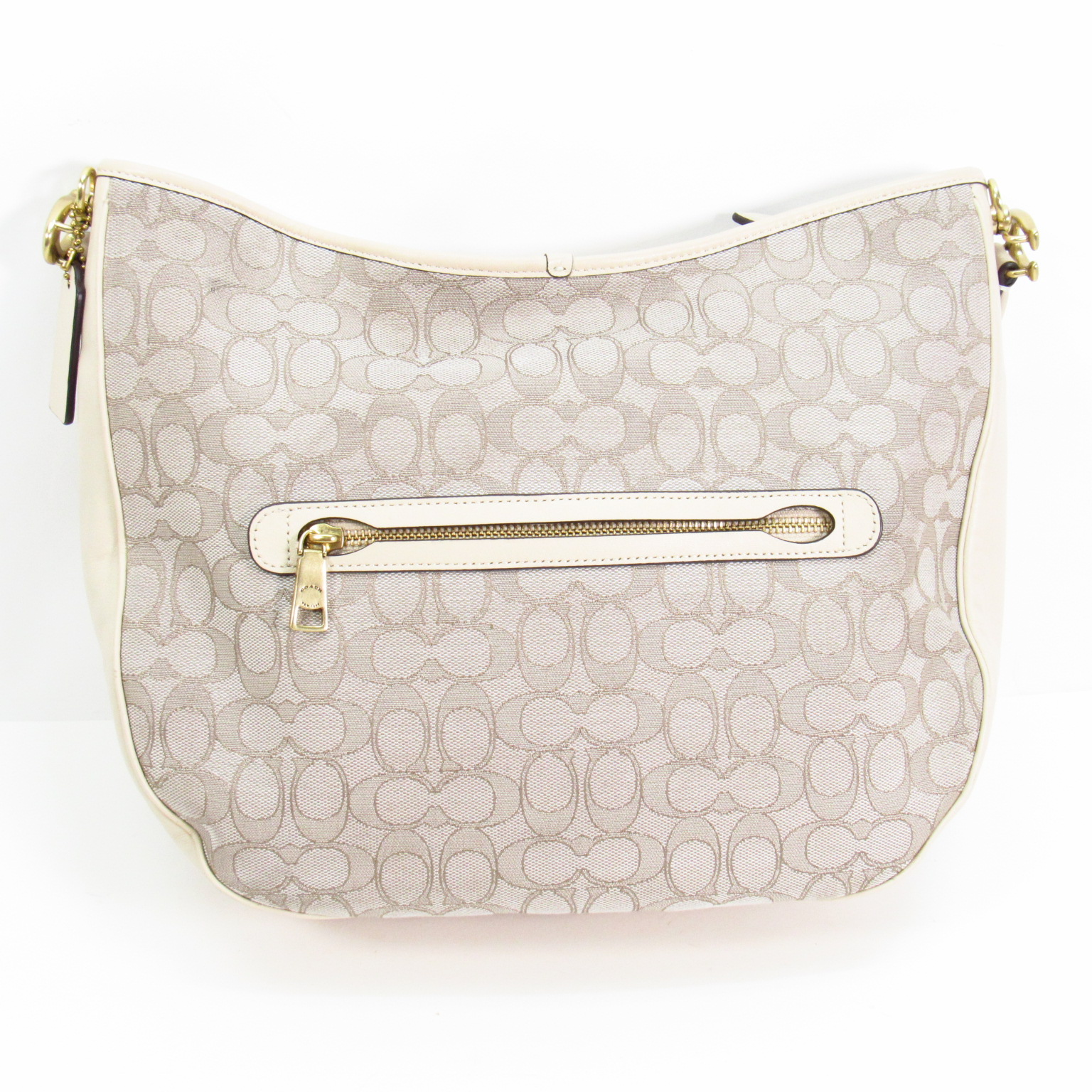 Coach C6659 Signature Jacquard Hobo Bag Stone Ivory