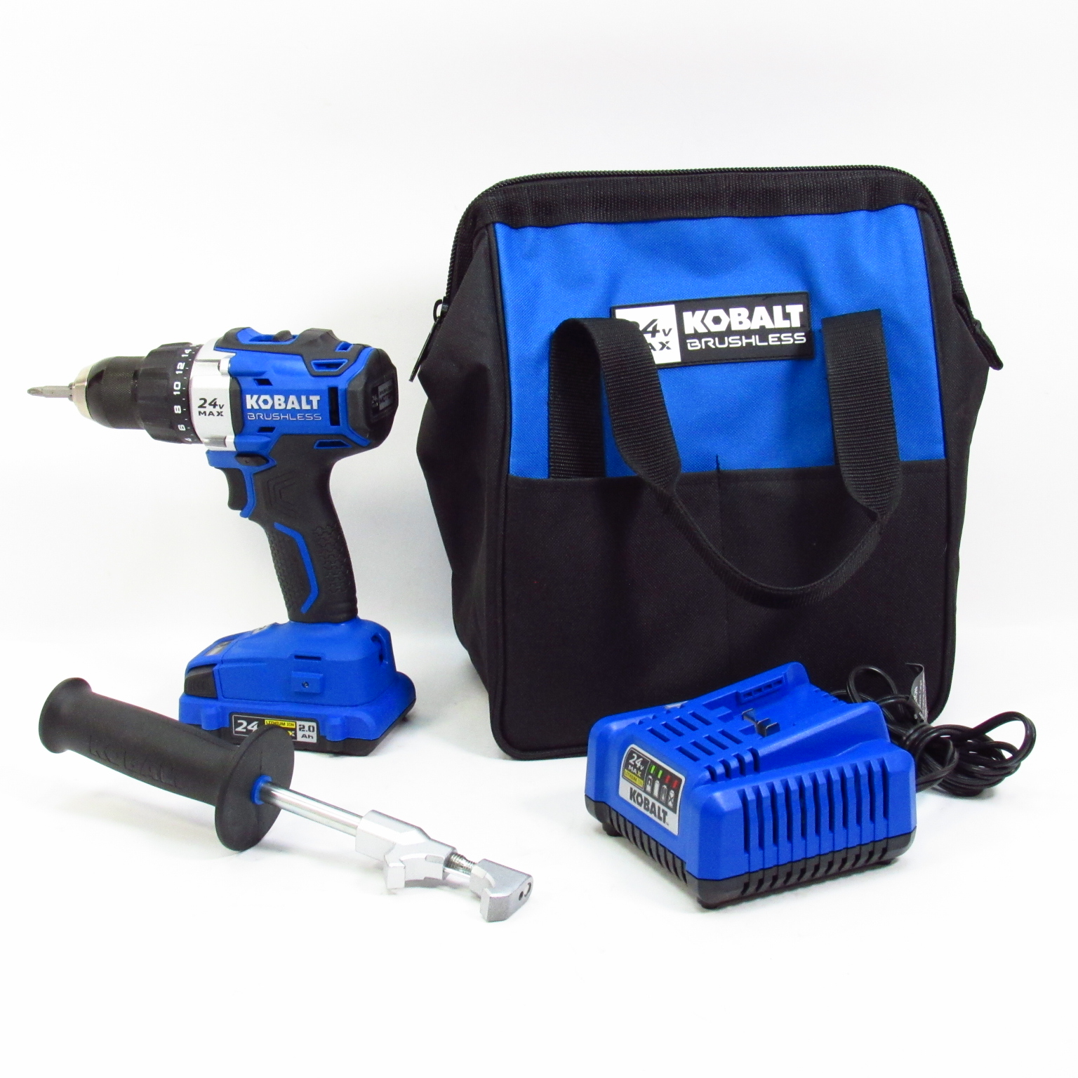 Kobalt KDD 524B-03 24V Lithium-ion 1/2'' Drive Brushless Drill/Driver Kit