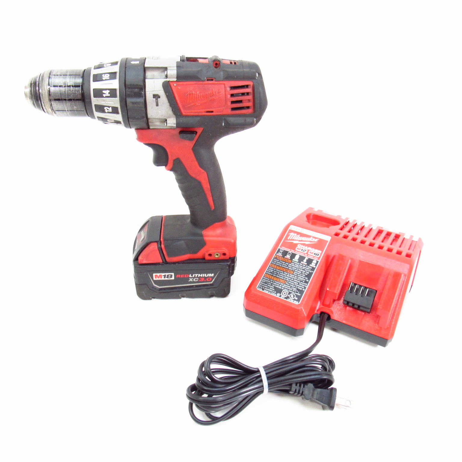 Milwaukee Power Tools 2602-20 M18 18V Cordless 1/2'' Drive Hammer Drill Kit