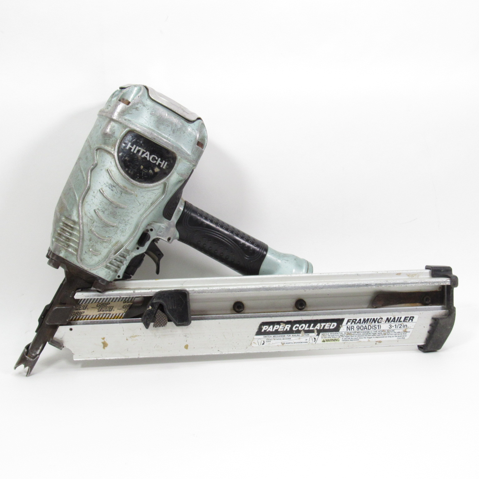 Hitachi Tools NR90ADS1 31/2'' Air Pneumatic Strip Framing Nailer PickUp Only