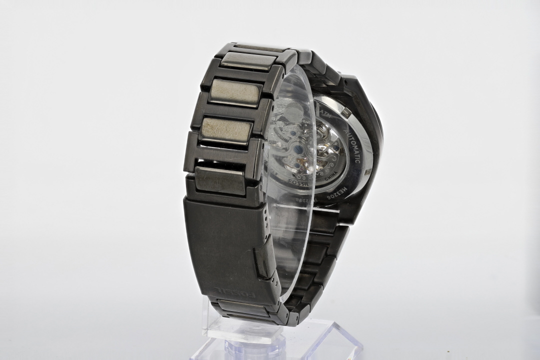 カ*m様 FOSSIL メンズ　腕時計　EVERETT FOSSIL フォッシル Everett スケルトン仕様の自動巻き腕時計