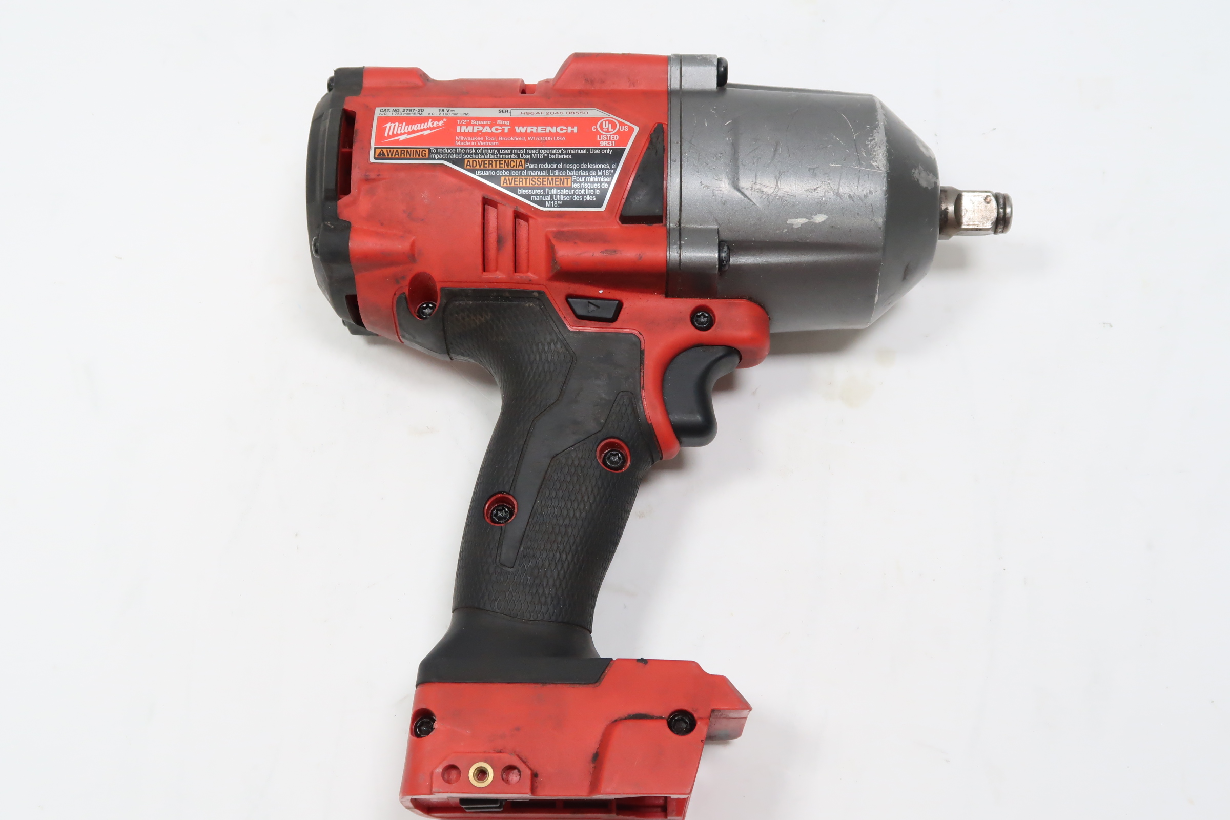 Milwaukee 2767-20 M18 FUEL 18V Li-Ion Brushless Cordless 1/2 In. Impact ...