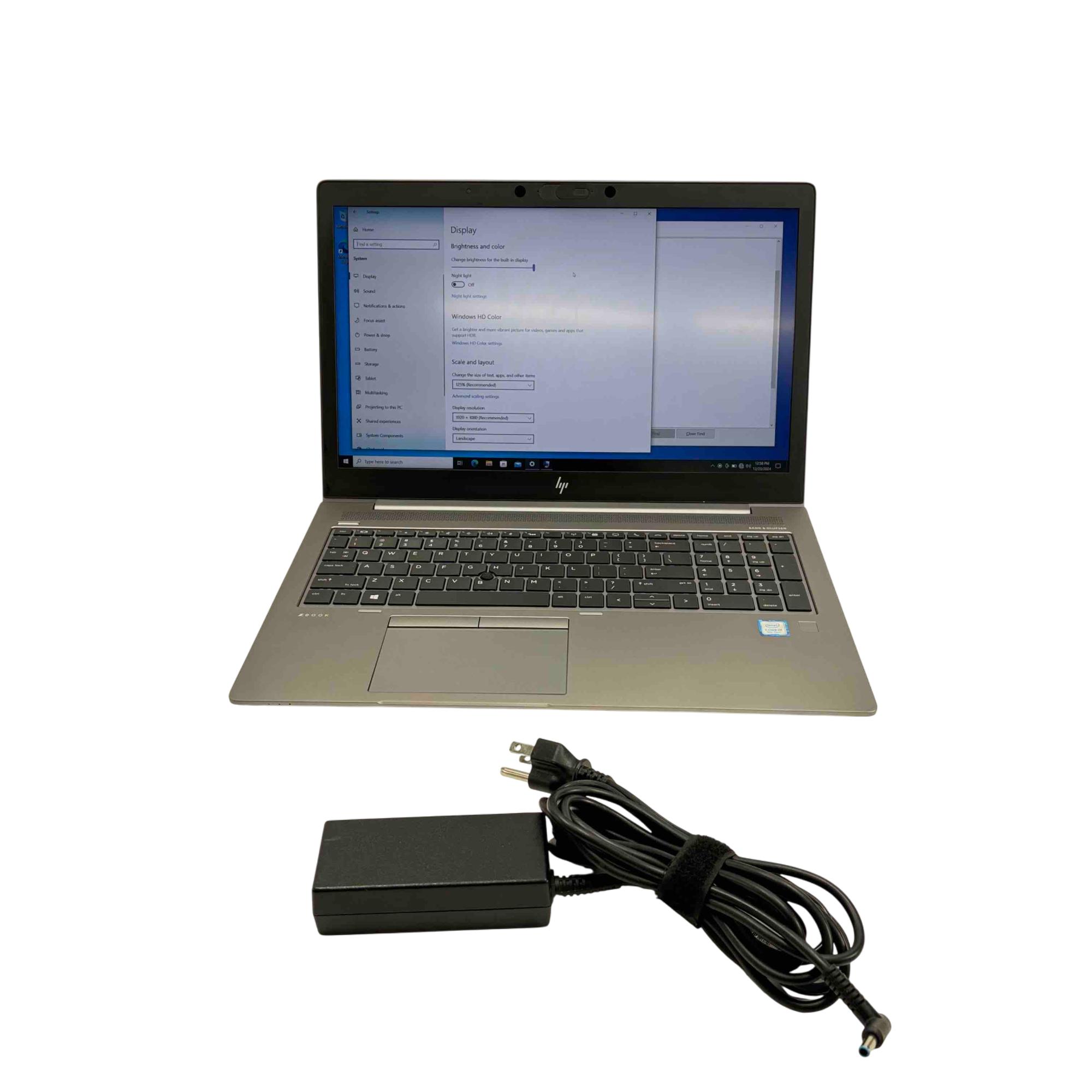 HP ZBook 15U G5 Win 10 Pro Intel Core i7-8650U 1.9GHz 16GB RAM 