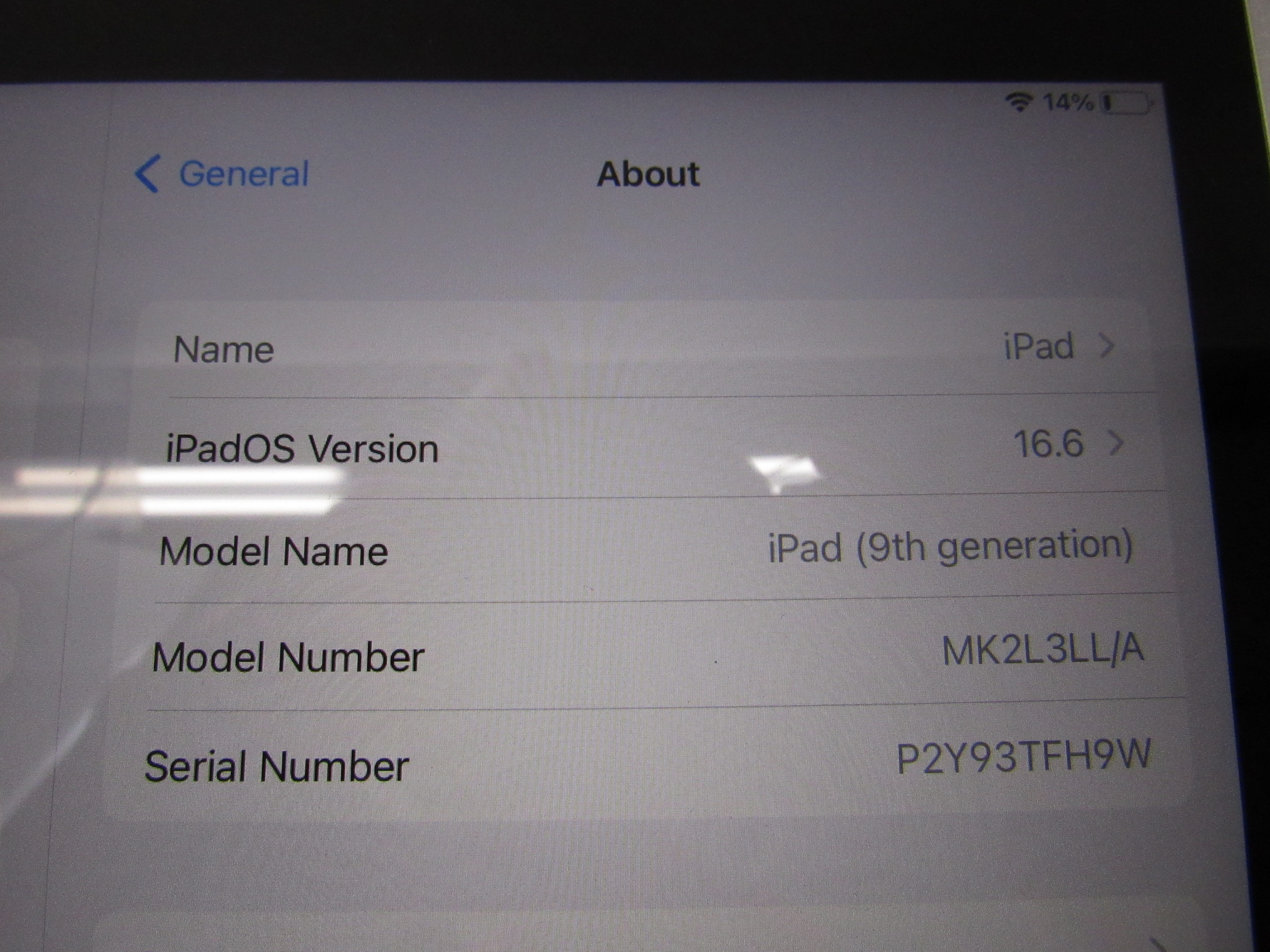 Apple iPad MK2K3LL/A A2602 10.2