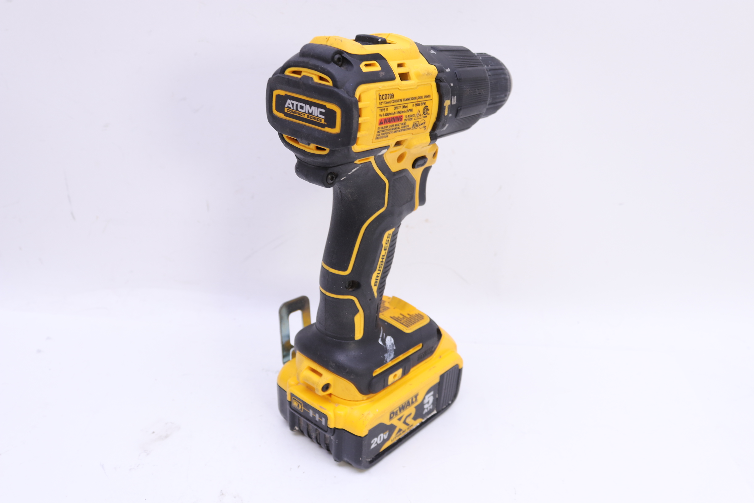 DEWALT DCD709 20-Volt MAX Li-Ion Cordless Brushless Compact 1/2