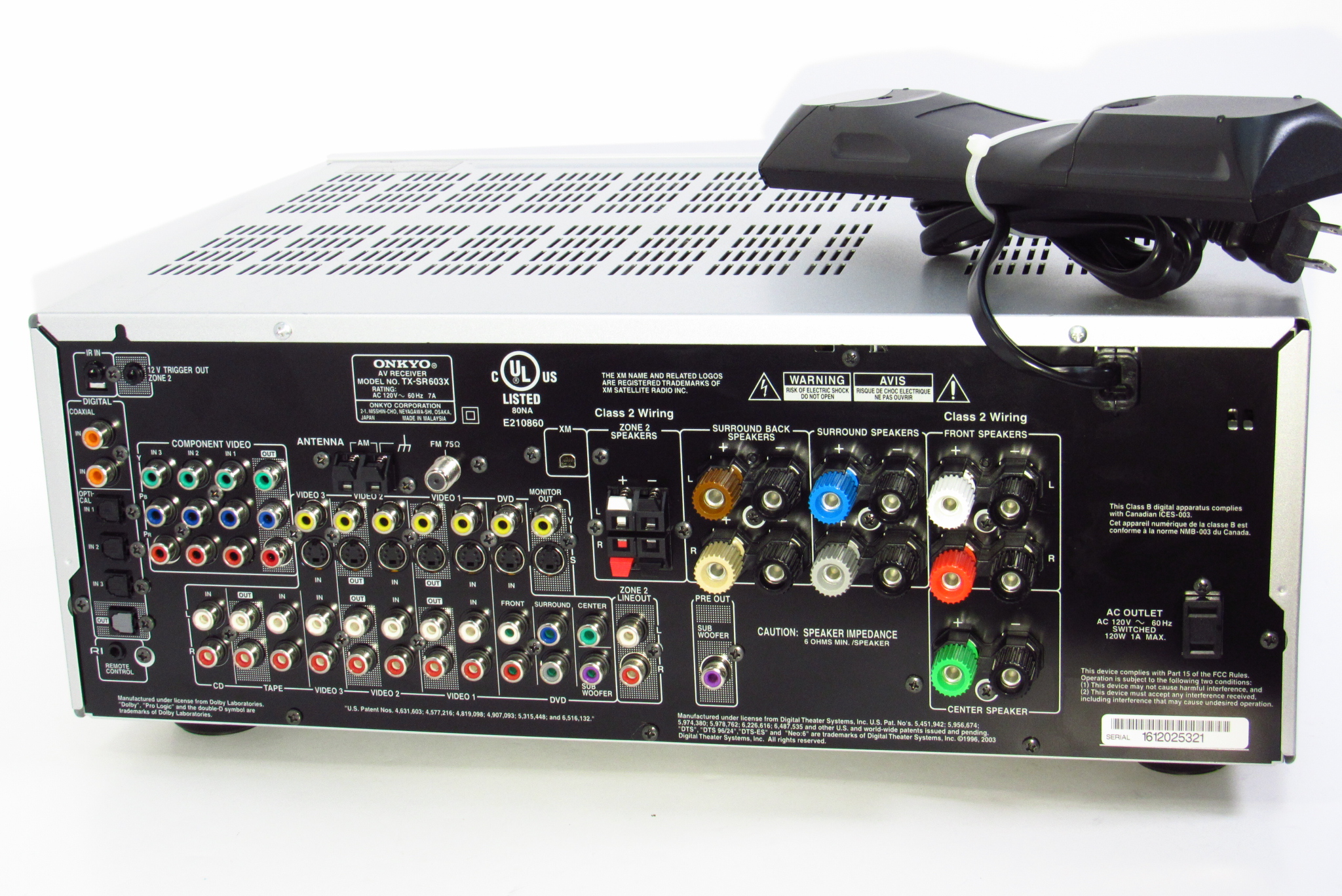 Onkyo TX-SR603X 7-Channel A/V Receiver - Local Pick-Up Only