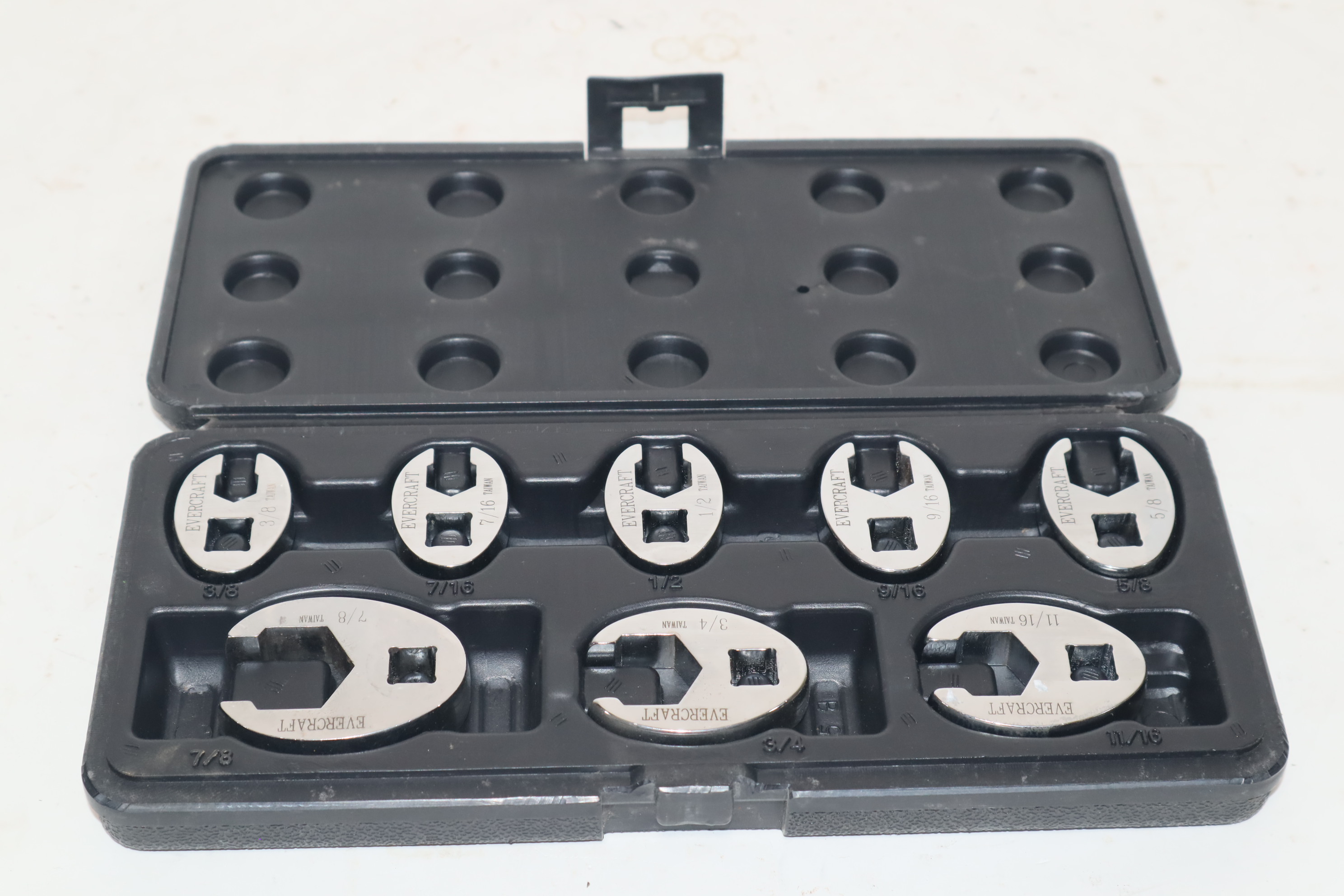 NAPA Evercraft 8Piece Polished 3/8" Drive SAE Flare Nut Crowfoot