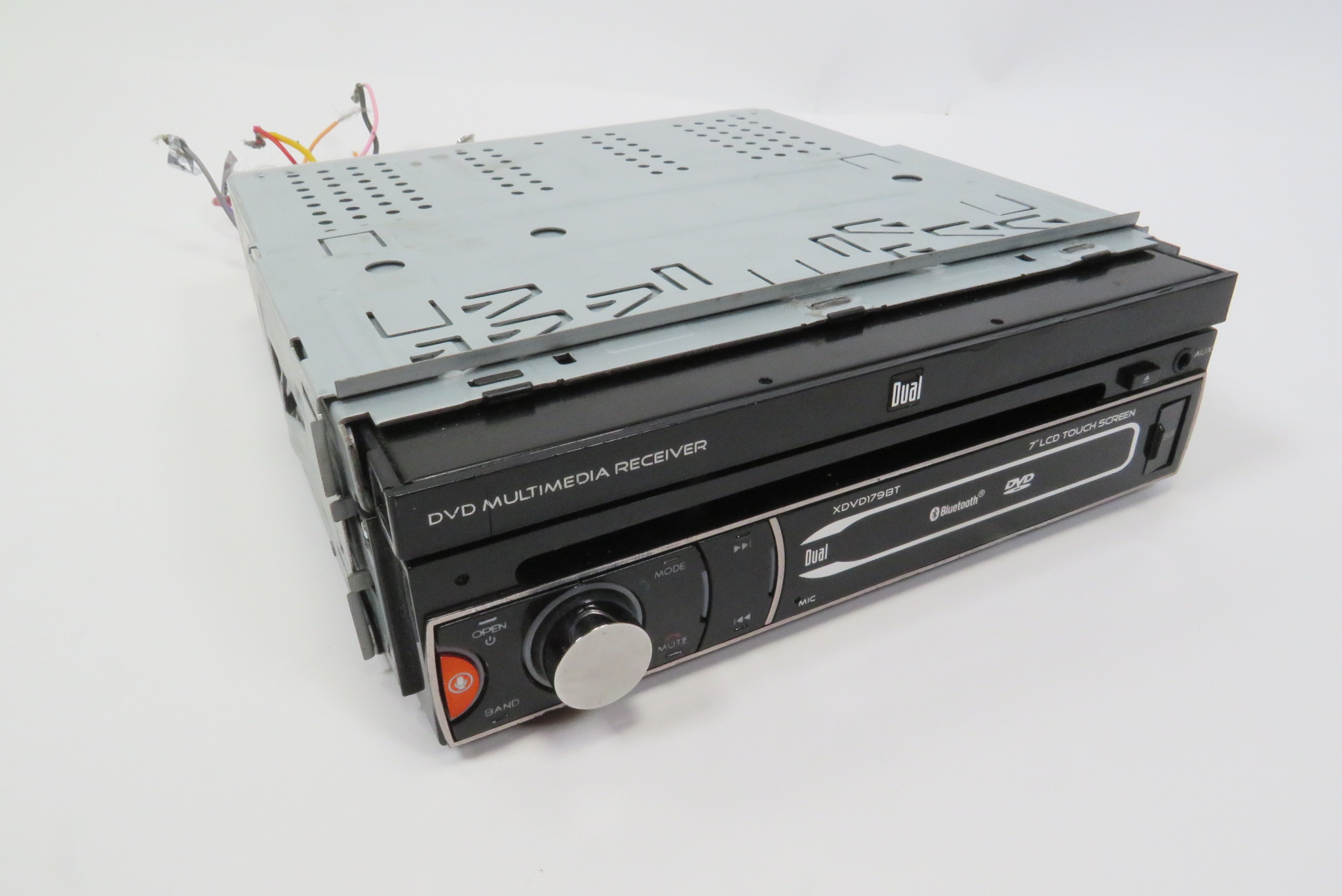 Dual XDVD156BT 7" Single-Din DVD Receiver With Motorized Touchscreen, New