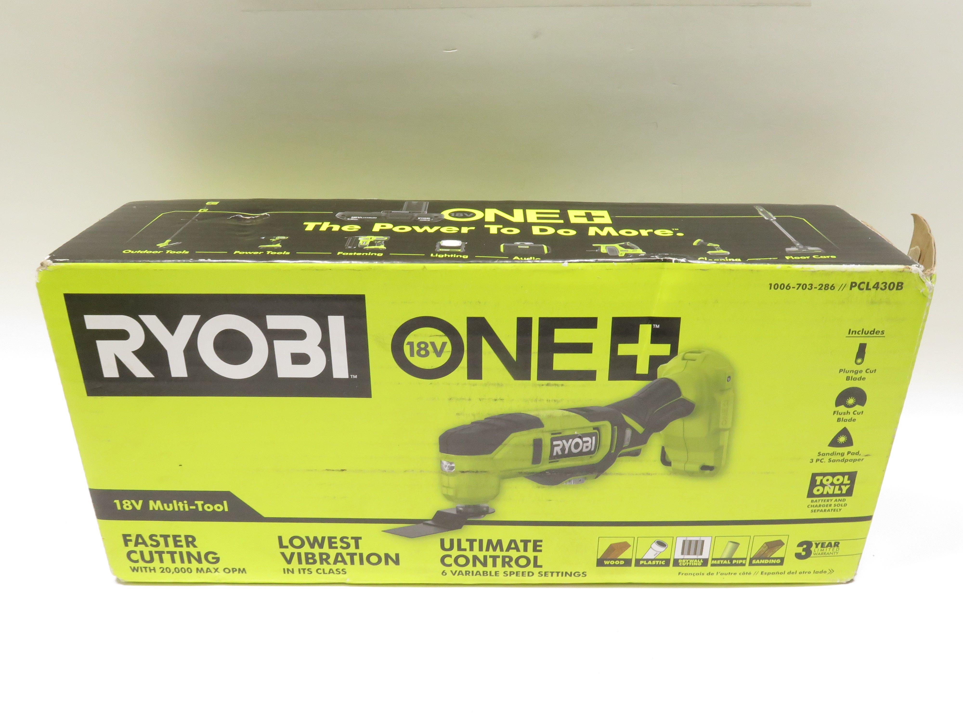 Ryobi PCL430 ONE+ 18V Cordless Multi-Tool 0518